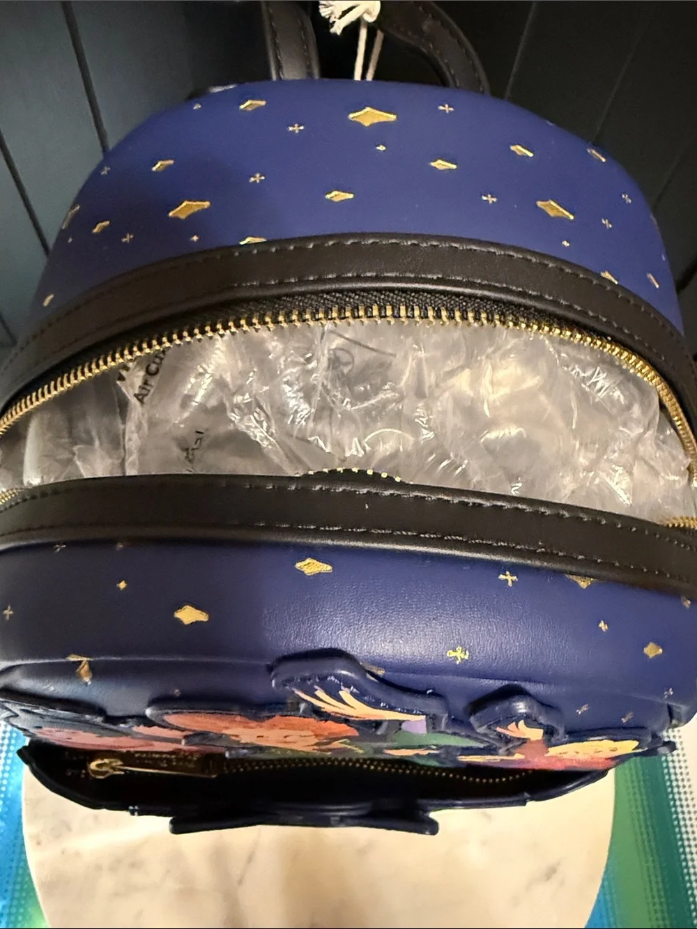 Loungefly Navy Hocus Pocus 2 Mini Backpack with Colorful Character Art